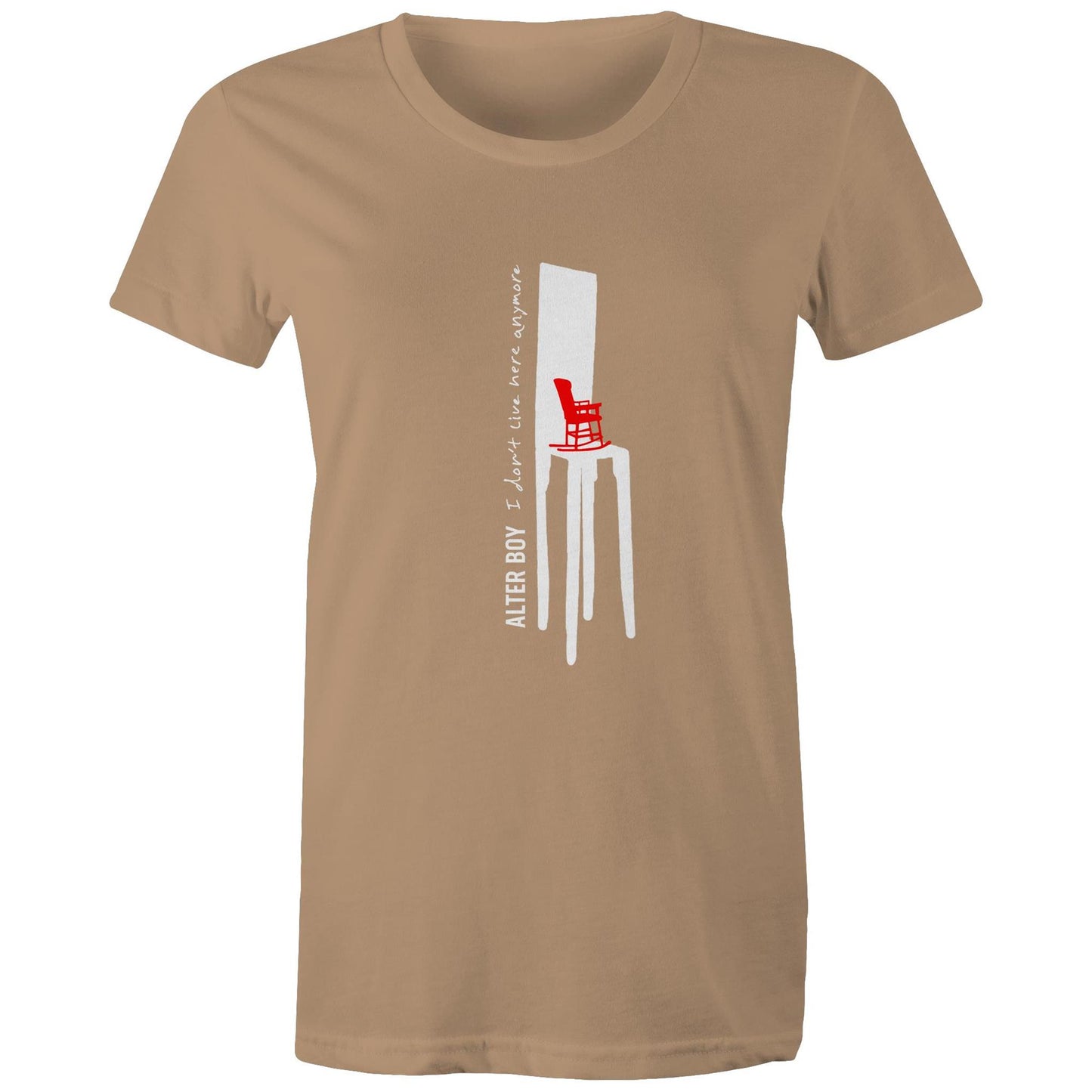 Regular Ladies Fit - I Don't Live Here Anymore Red